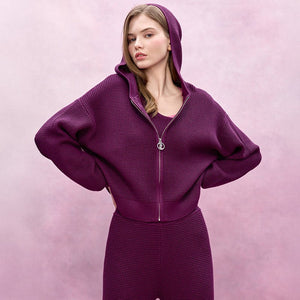 سترة نسائية محبوكة مفتوحة Juicy Couture Slow Cleanfit - رفعة
