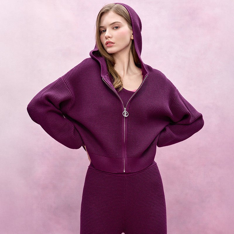 سترة نسائية محبوكة مفتوحة Juicy Couture Slow Cleanfit - رفعة