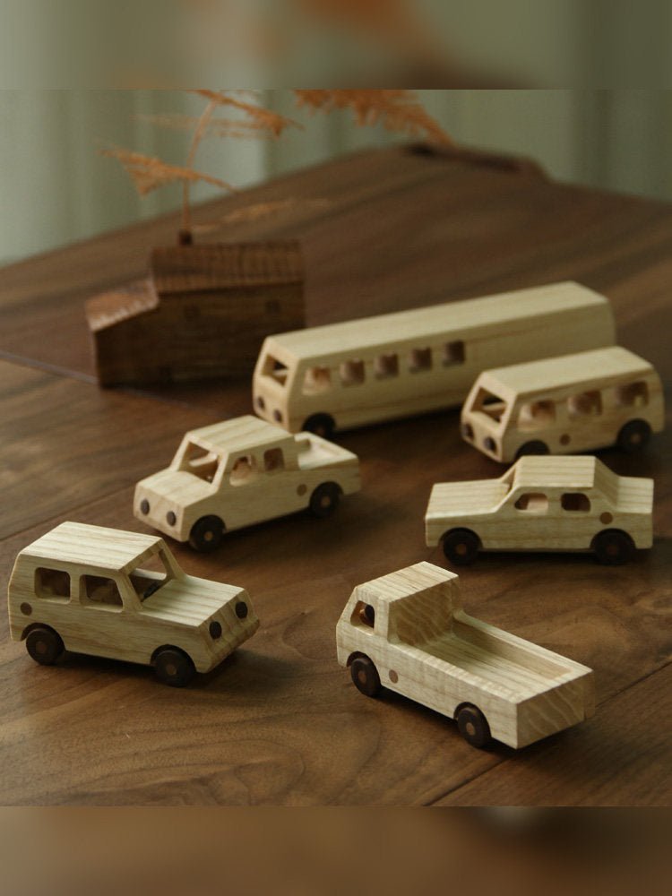 سيارات خشبية للأطفال Wooden Toys ألعاب خشبية - رفعة