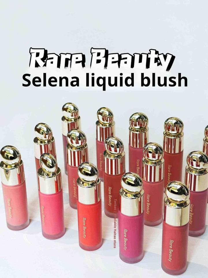 مجموعة Rare Beauty رير بيوتي من أحمر خدود سوفت بينش سائل بلمسات نهائية متنوعة.