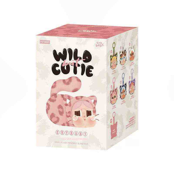 POP MART Crybaby Leopard Cat Series Wild Cutie blind box packaging.