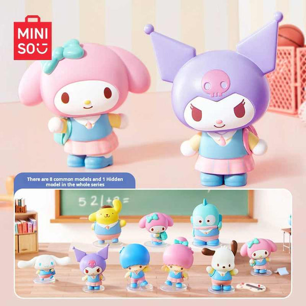 MINISO Sanrio Back to Campus Blind Box series featuring collectible school-themed figures.