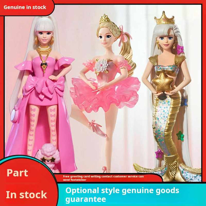 POPMART Barbie Fashion Series Blind Box figurines in various classic and contemporary Barbie designs.