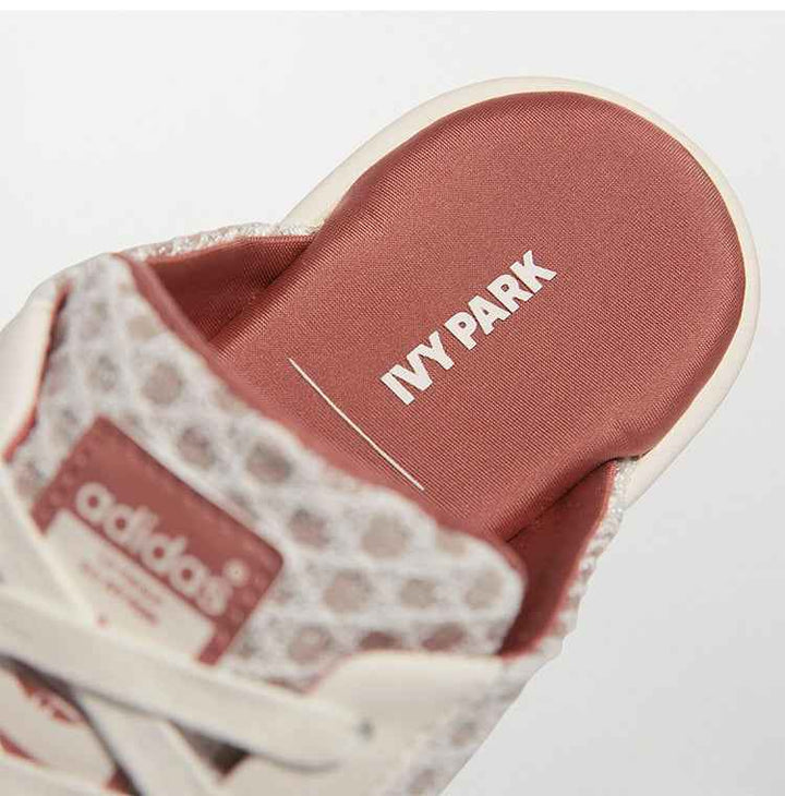 Adidas Ivy Park women's mule with pointed toe and geometric print.