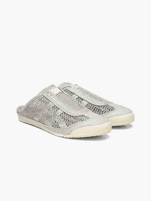 Onitsuka Tiger Classic MEXICO 66 SABOT حذاء أسكس ميكسيكو 66 سابوت - إصدار فضي معدني.