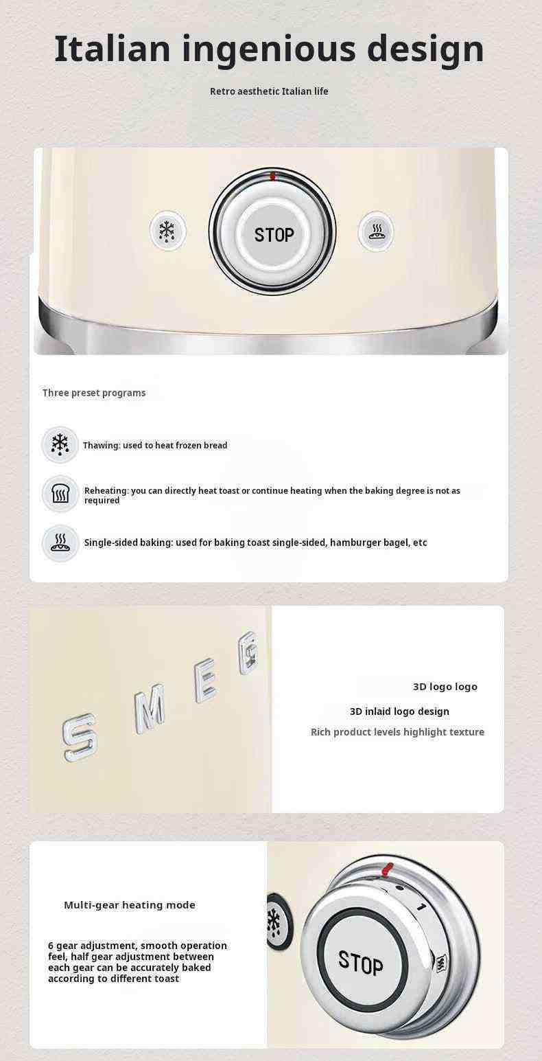 🥐 محمصة الخبز الإيطالية من SMEG  سميج.