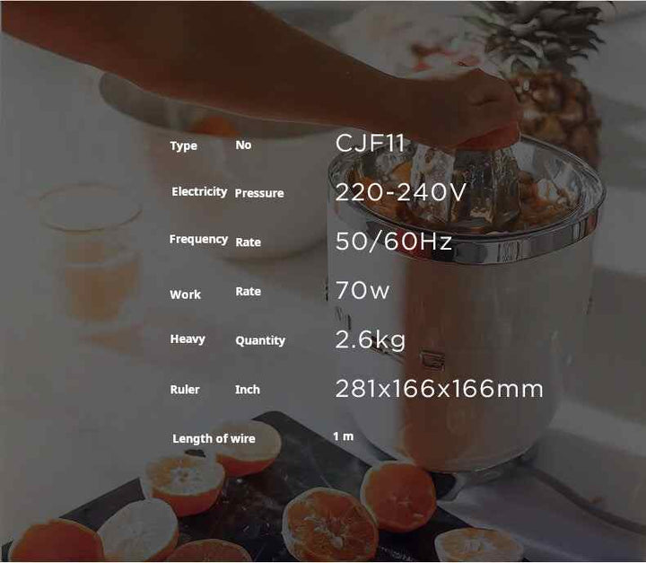 SMEG Smeagall CJF11 stainless steel electric citrus juicer with anti-drip design and quiet operation