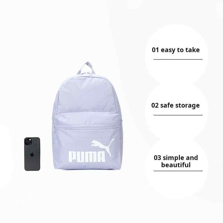 PUMA multicolor lightweight durable backpack with spacious compartments and adjustable padded straps for school and university use