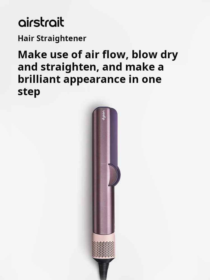 Dyson Airstrait hair straightener and dryer combo with strong airflow and smart heat for smooth, shiny hair in one step
