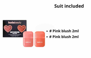Huda Beauty Baby Blush Duo Pink & Peach.