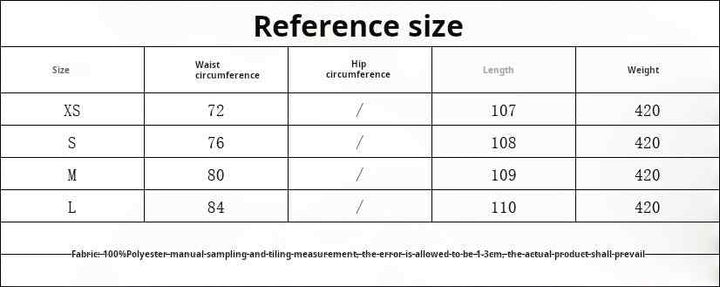 Size chart for women's European and American style blazer with waist and length measurements