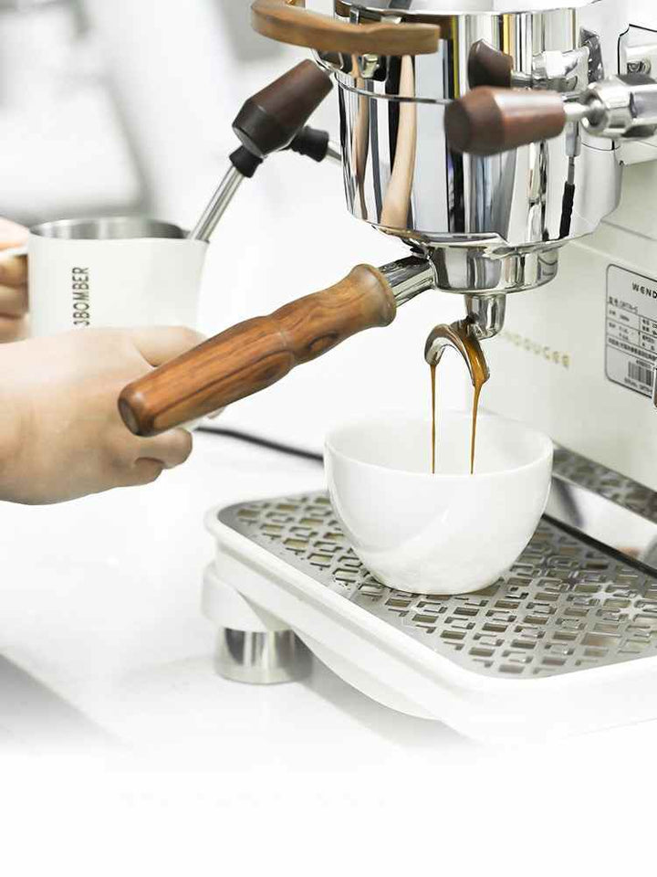 ماكينة قهوة إيطالية شبه أوتوماتيكية Wendugee Warm Bean بخاصية الغلايتين المستقلتين وعصا تحويل للمقاهي الصغيرة التجارية