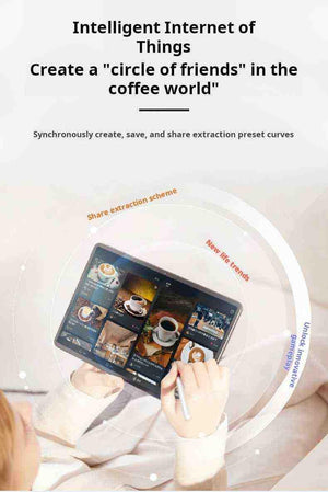 ماكينة Espresso احترافية Wendougee DATA بتحكم ذكي بالاستخلاص.