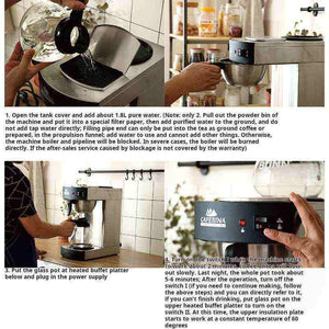 ماكينة Coffee Maker تجارية Caferina RH330 ستانلس ستيل.