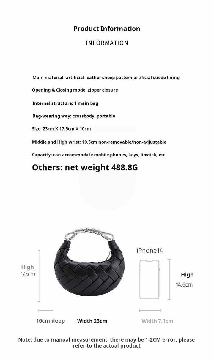JW PEI Bird's Nest Bag Orla woven black crossbody handbag with zipper closure and artificial leather sheep pattern design