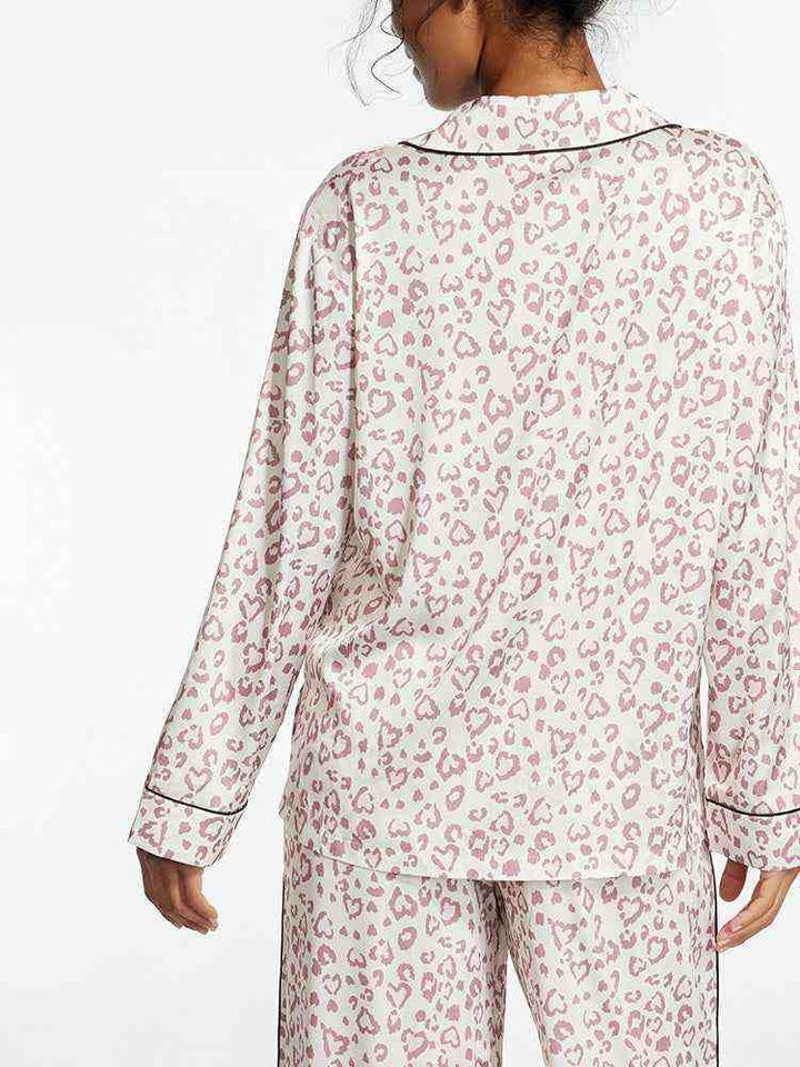 بيجاما نسائية ناعمة وملساء من فيكتوريا سيكريت بنقشة حيوانية رائعة ضد الكهرباء الساكنة للمنزل والراحة