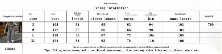 طقم كنزة وبنطلون كاجوال فضفاض بأناقة الطراز الأوروبي والأمريكي