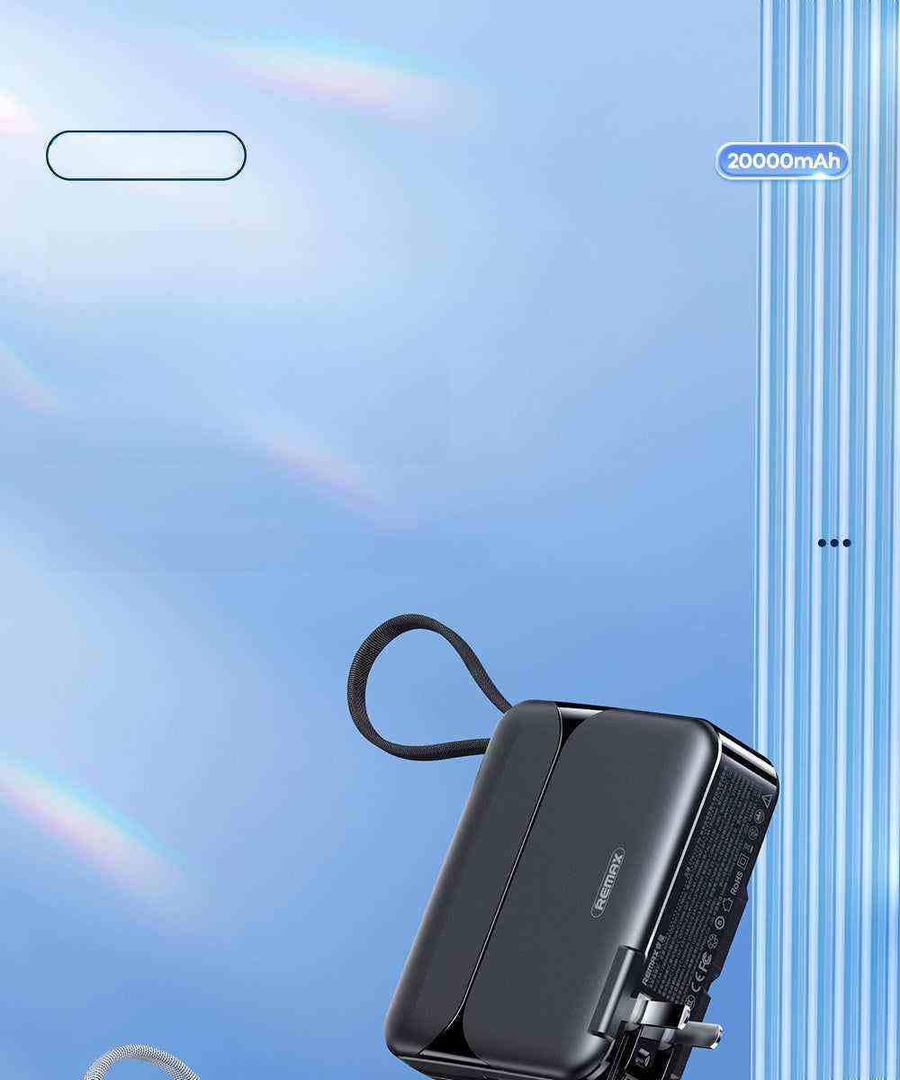 باور بانك REMAX بسعة 20000mAh مع شحن سريع PD27W.