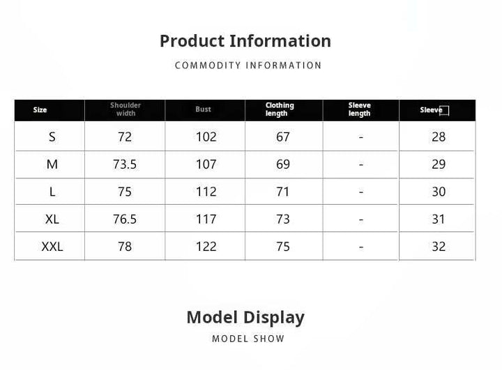 Mr. Lusan winter retro British jacket size chart and model display with shoulder, bust, and length measurements