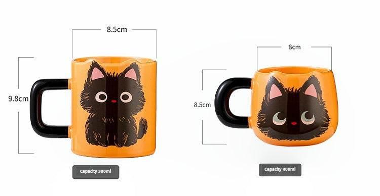 JOJO cat ceramic mug: بجودة عالية كوب سيراميك مميز لعشاق القطة جو جو.