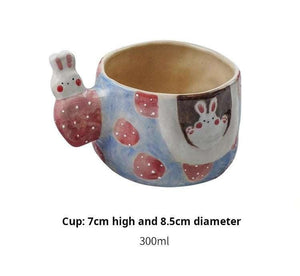 JOJO Rabbit. cups home hand-painted.
