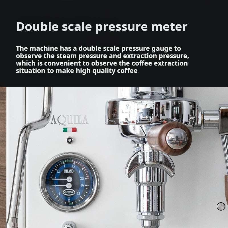 آلة Espresso احترافية Aquila 0986P بنظام PID ومقابض خشبية.