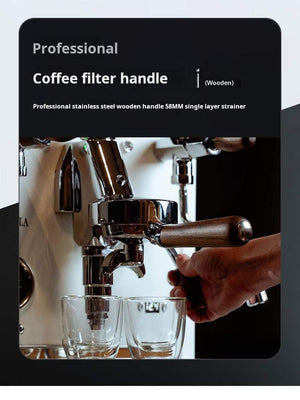 آلة Espresso احترافية Aquila 0986P بنظام PID ومقابض خشبية.