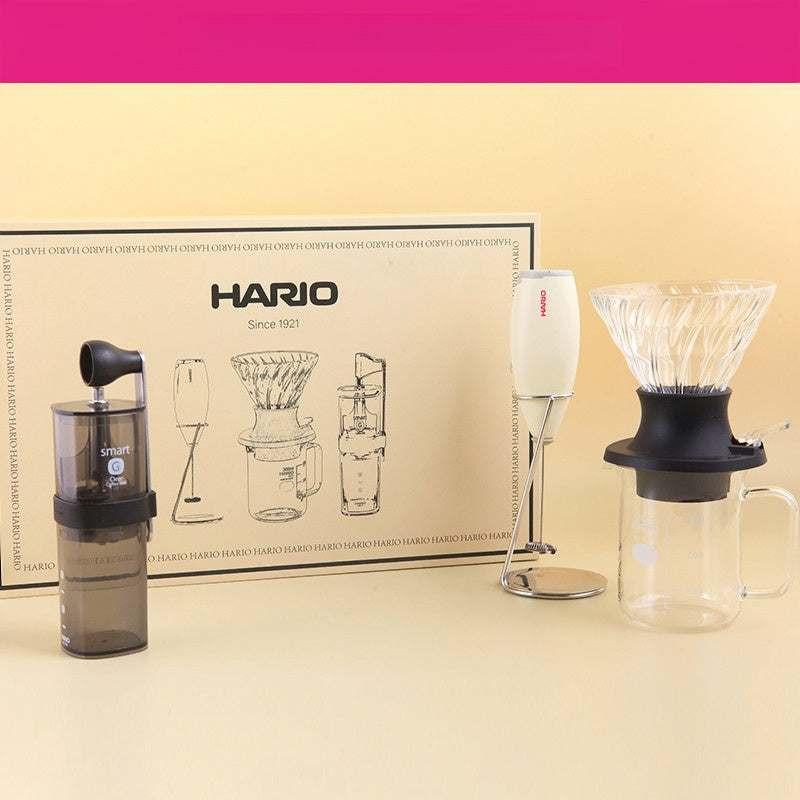 طقم تحضير القهوة المختصة V60 من HARIO متكامل احترافي.