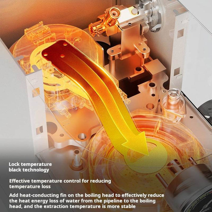 ماكينة اسبريسو HiBREW H13 ثنائية الغلاية بشاشة لمس تفاعلية وهيكل فولاذ مقاوم للصدأ وضغط 20 بار لتحضير قهوة احترافية