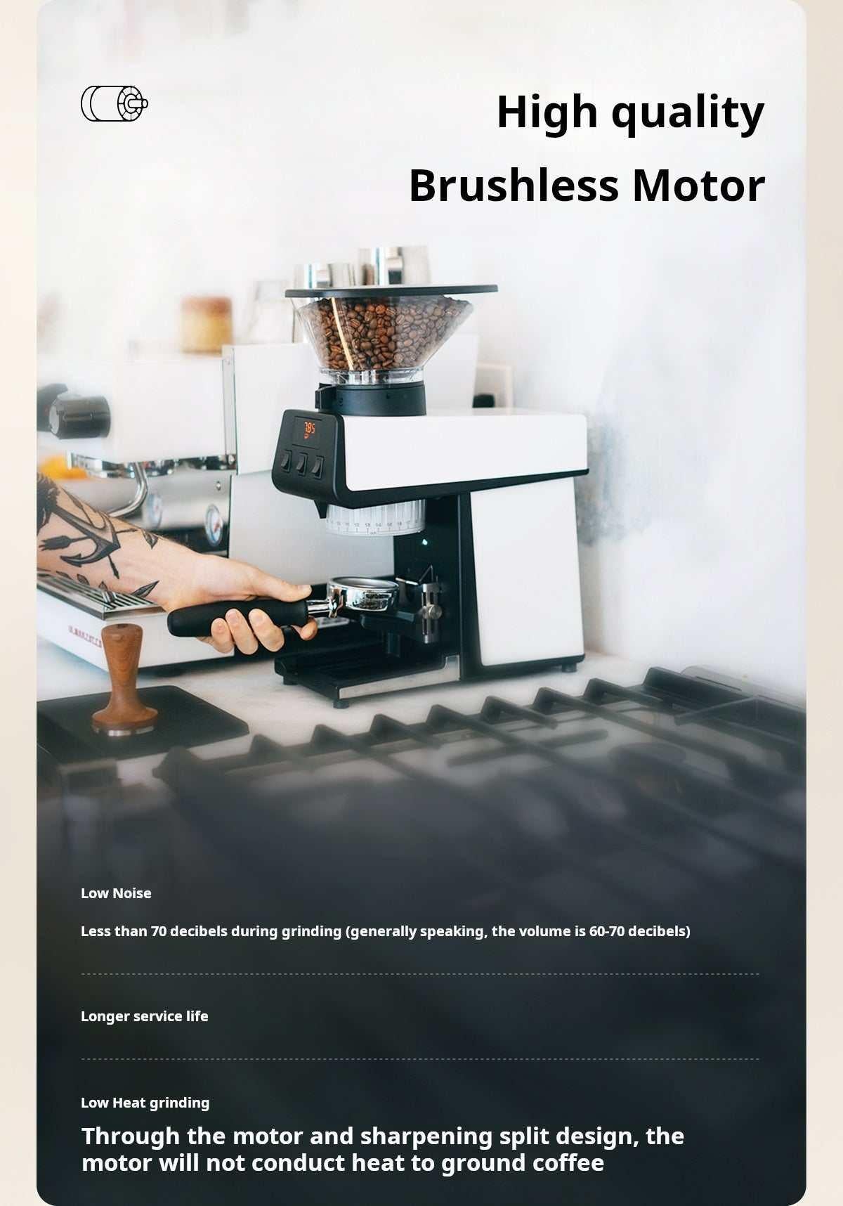 طاحونة قهوة La Marzocco Pico - هادئة وعالية الأداء.