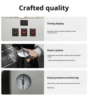 آلة إسبريسو La Marzocco Linea Classic S بمجموعة واحدة فضي.