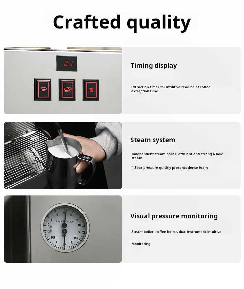 آلة إسبريسو La Marzocco Linea Classic S بمجموعة واحدة فضي.