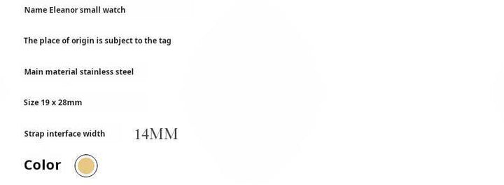 [12 interest-free] TORY BURCH ELEANOR Small Watch TBW1095