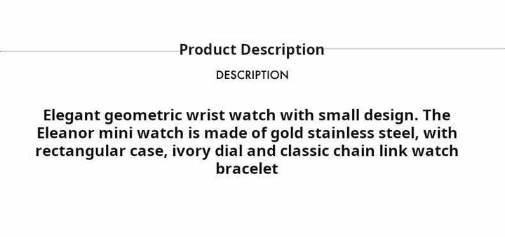 [12 interest-free] TORY BURCH ELEANOR Mini Watch TBW1092