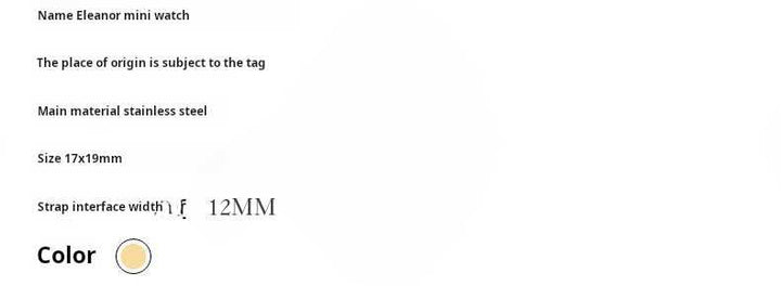 [12 interest-free] TORY BURCH ELEANOR Mini Watch TBW1092