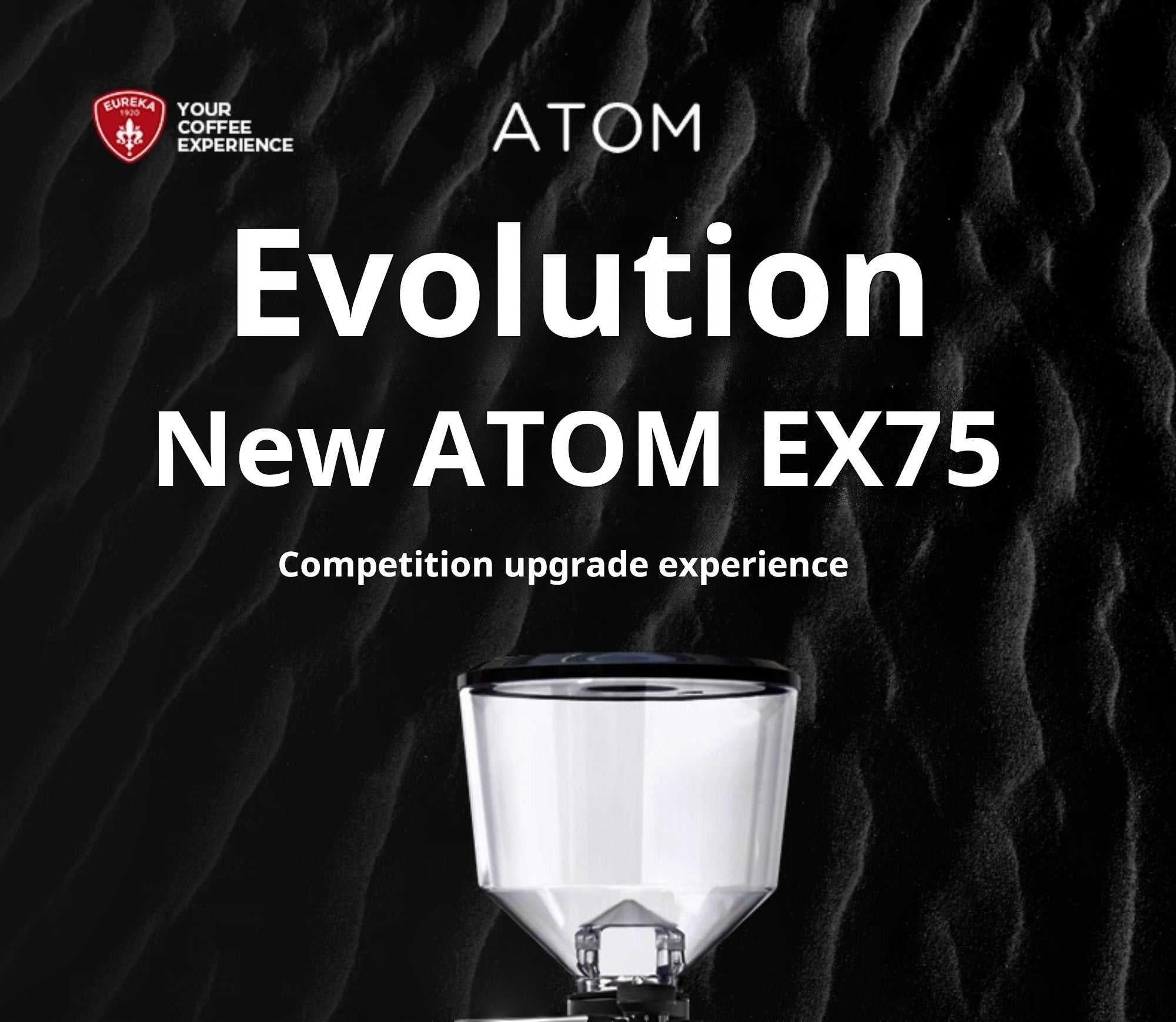 مطحنة قهوة Eureka Atom EX75 بتروس 74mm احترافية.