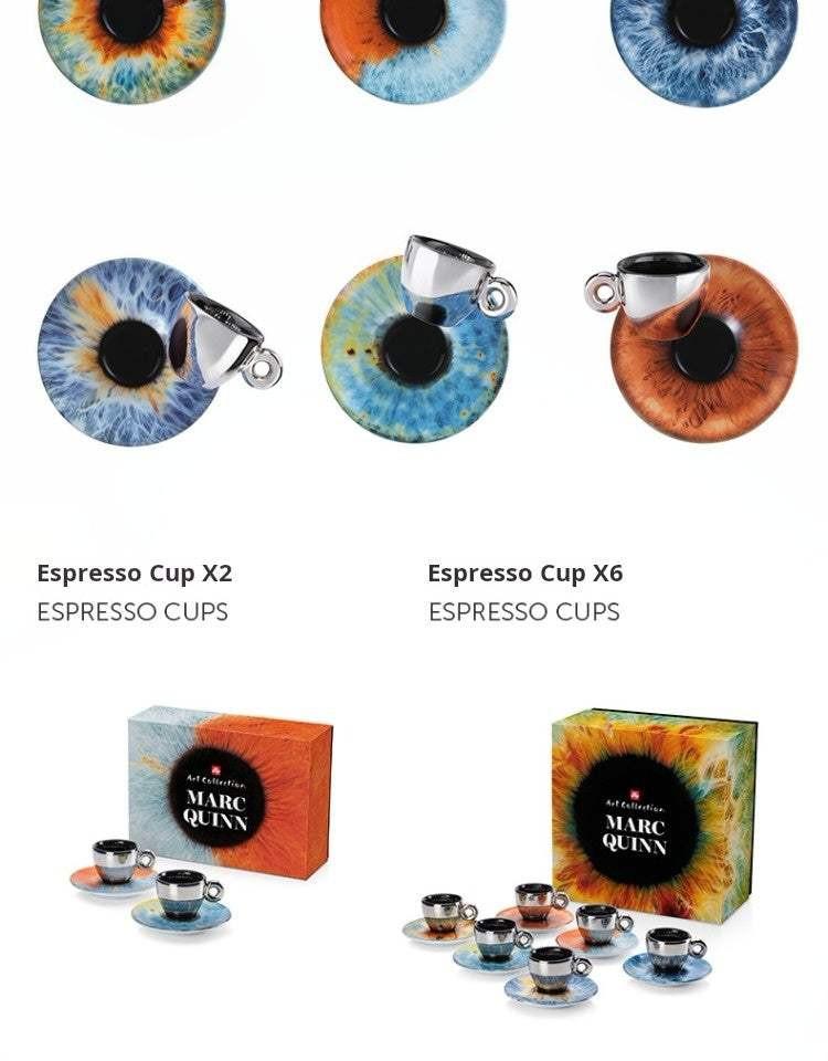 illy Marc Quinn Espresso & Cappuccino Cup.