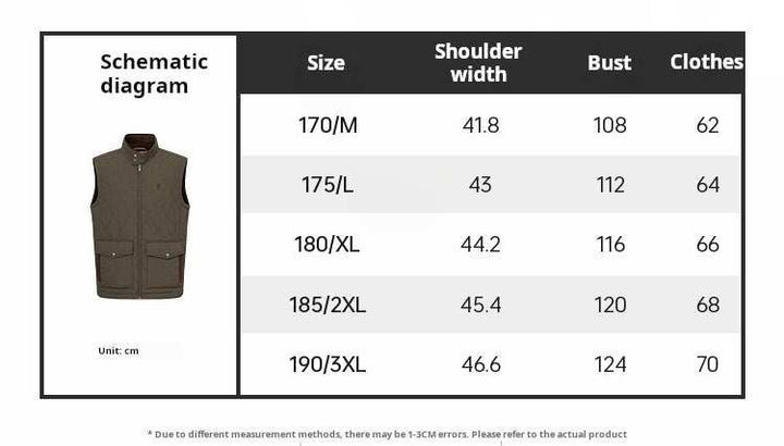 فيست Polowalk مبطّن رجالي بلون زيتي مع حياكة كابيتوني وجيوب أمامية وسحاب معدني مقاوم للبرد والريح