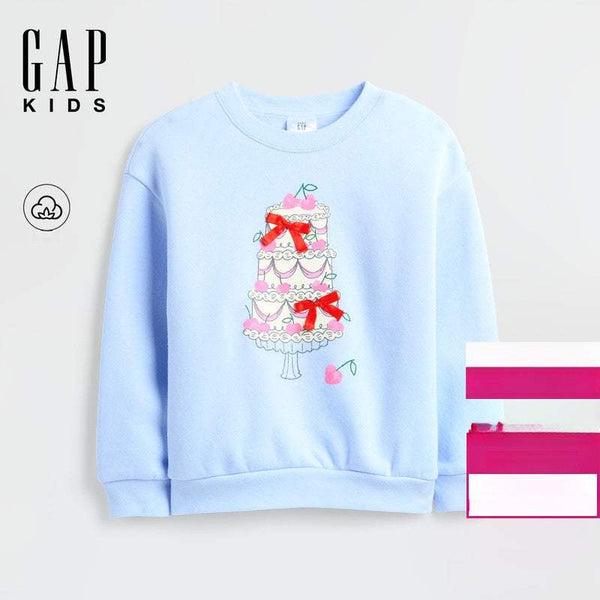 سويتر GAP بناتي - قطن دافئ برسمة يونيكورن أنيقة لشتاء مريح