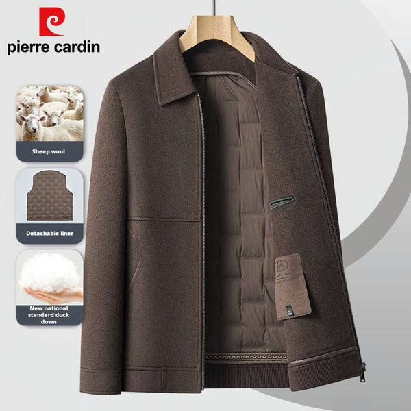Pierre Cardin جاكيت صوف أنيق ومتين بعزل عالي وتصميم فخم