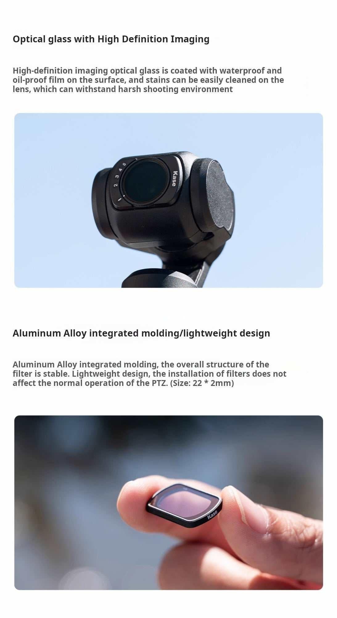 Osmo Pocket 3 Filter: فلتر UV، CPL، ND، مضاد للأضواء، حماية لهواتف PK3.