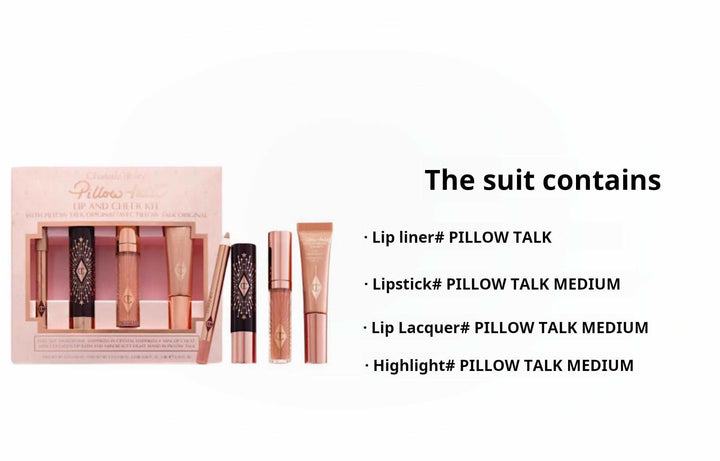 CT lip and cheek lipstick makeup set Easy to color four-piece set