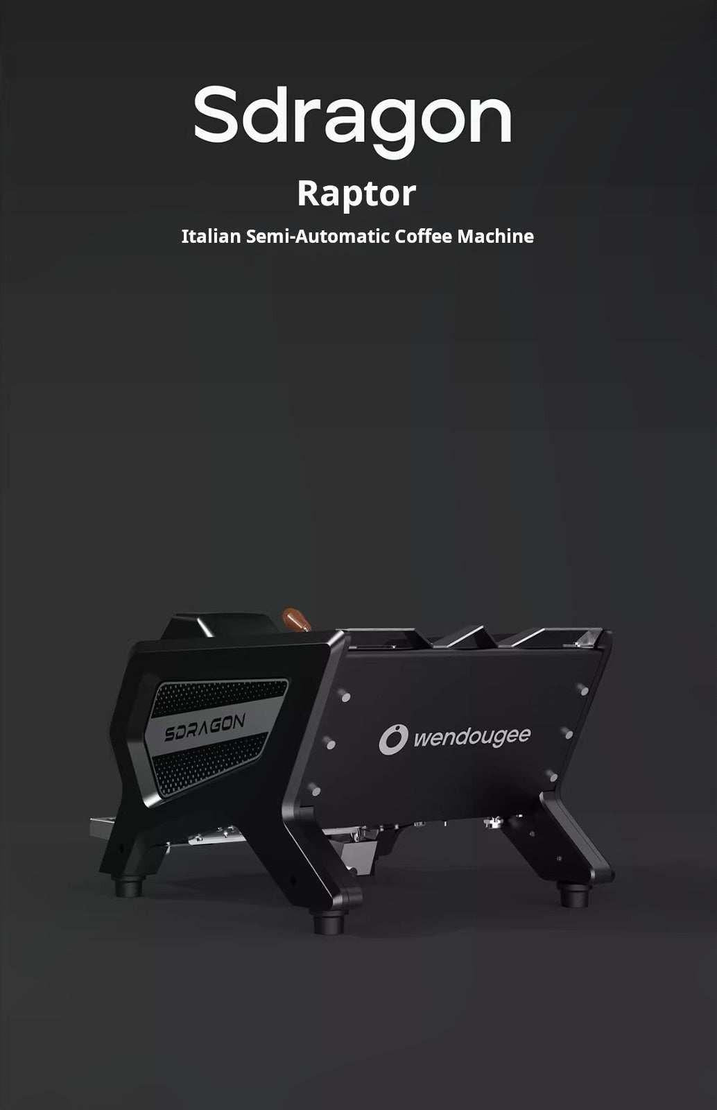 ماكينة قهوة Sdragon Raptor احترافية بشاشة UI لمس.