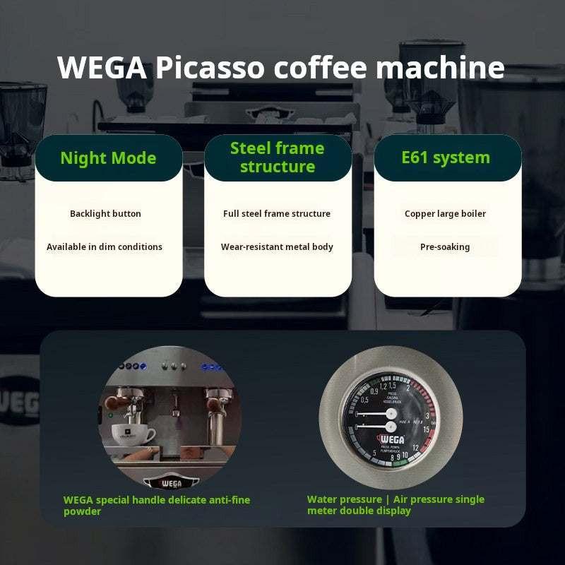 ماكينة قهوة WEGA Picasso تجارية احترافية بنظام E61.