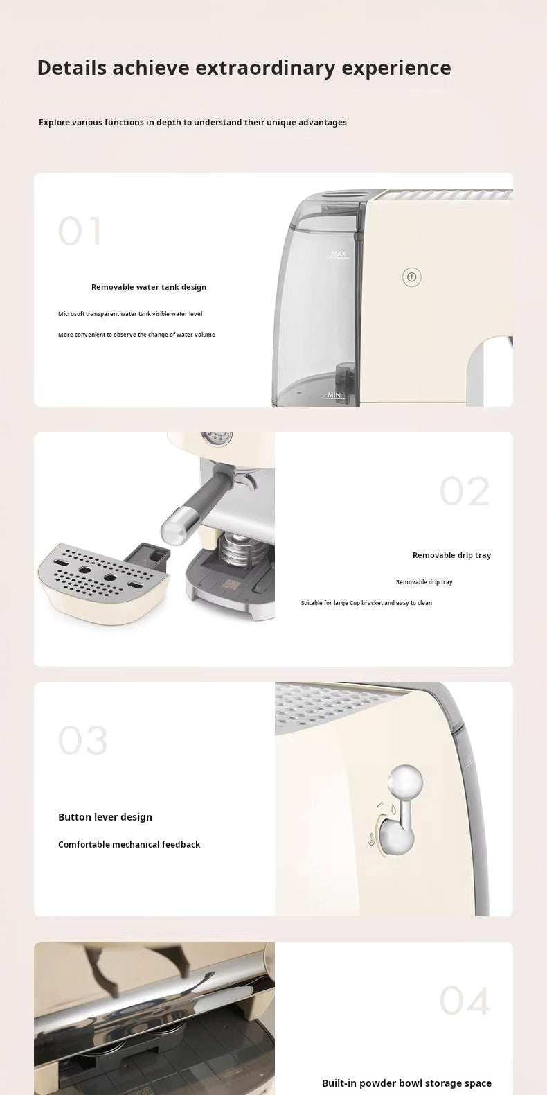 ماكينة Espresso من Smeg موديل ECF03 بخاصية Cold Extraction.