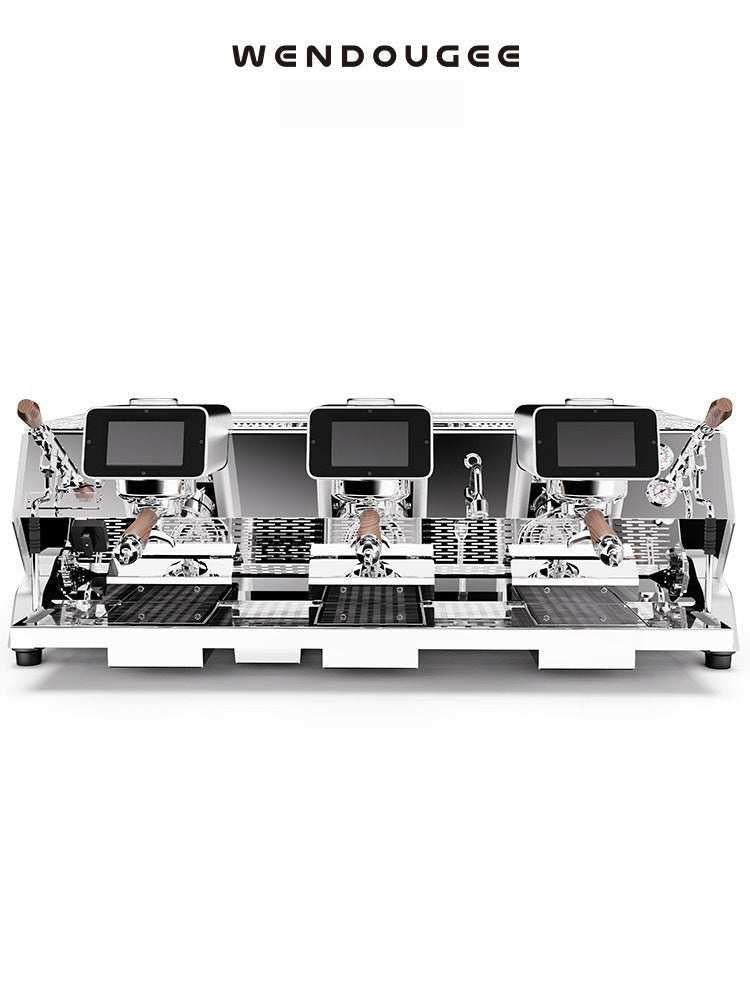 ماكينة Espresso تجارية Wendougee شاشة UI Touch بـ 3 مجموعات.