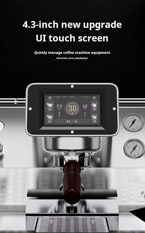 ماكينة Espresso تجارية Wendougee شاشة UI Touch بـ 3 مجموعات.