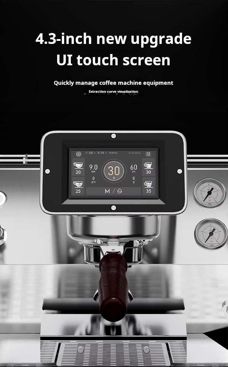 ماكينة Espresso تجارية Wendougee شاشة UI Touch بـ 3 مجموعات.