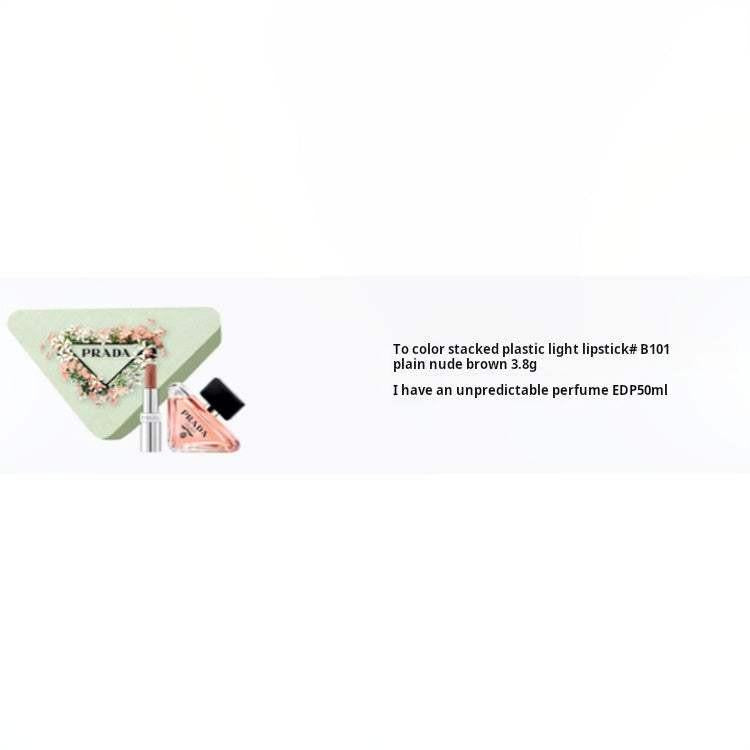 PRADA Heart Flower Lip Perfume Set EDP Bitter Orange Amber 50ml+3.8g.