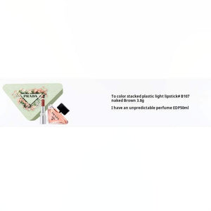 PRADA Heart Flower Lip Perfume Set EDP Bitter Orange Amber 50ml+3.8g.